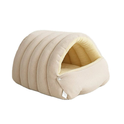 Indoor Cat Bed – Cave Style Cozy Hideaway with Removable Washable Cover & Anti‑Slip Base