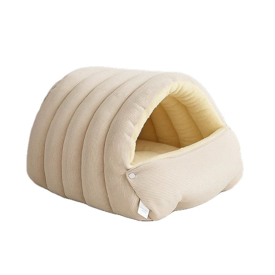 Indoor Cat Bed – Cave Style Cozy Hideaway with Removable Washable Cover & Anti‑Slip Base