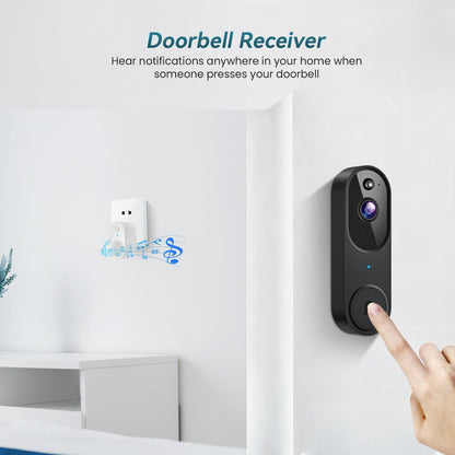 Smart Wireless Wifi Doorbell Camera Phone Door Ring Video Intercom Security Bell