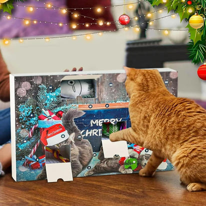 Cat Advent Calendar 2025 – 24pcs Christmas Toys for Cats