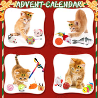 Cat Advent Calendar 2025 – 24pcs Christmas Toys for Cats