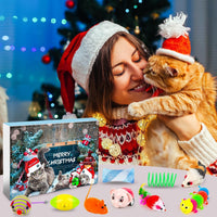 Cat Advent Calendar 2025 – 24pcs Christmas Toys for Cats