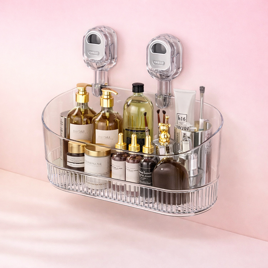 Luxurious Non Drill Bathroom Shelf Rack