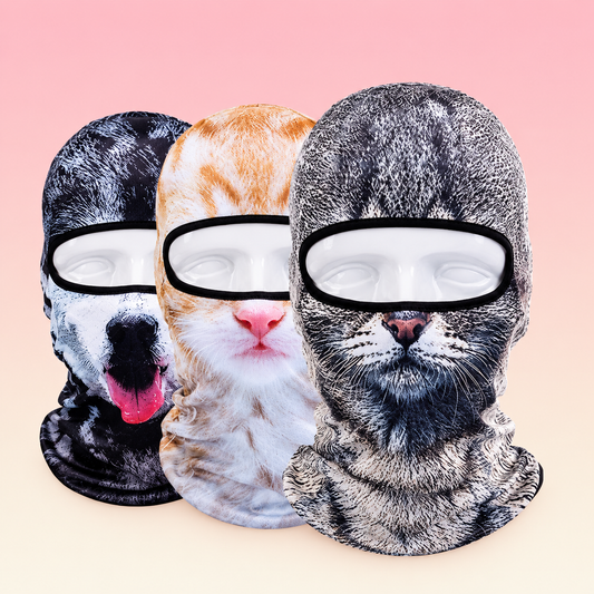 3D Cat Winter Outdoor Mask