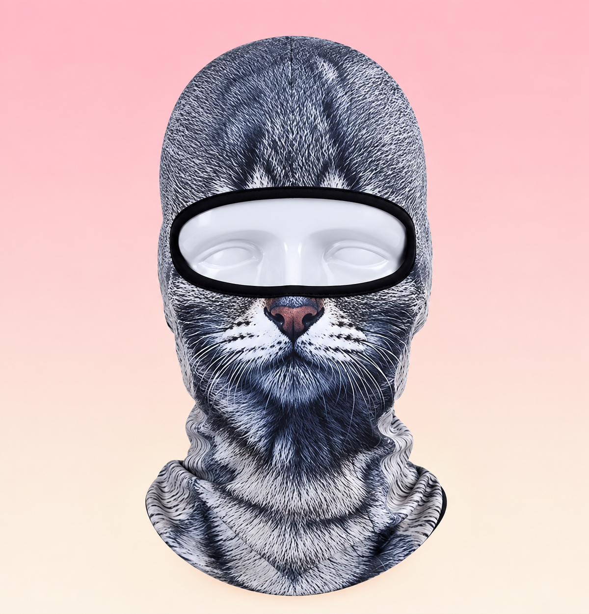 3D Cat Winter Outdoor Mask