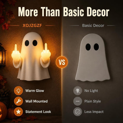 Cute Ghost Statue Holiday Night Lamp